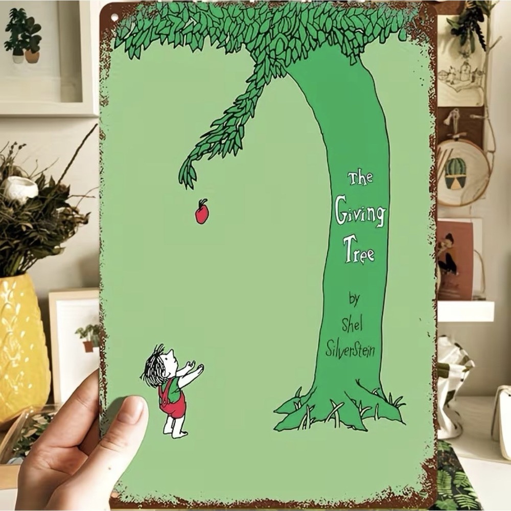 The Giving Tree Book Shel‎ Silverstein Tin Sign 8x12 Poster Classroom New Decor